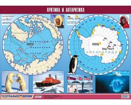 Таблица демонстрационная "Арктика и Антарктика" (винил 100х140)